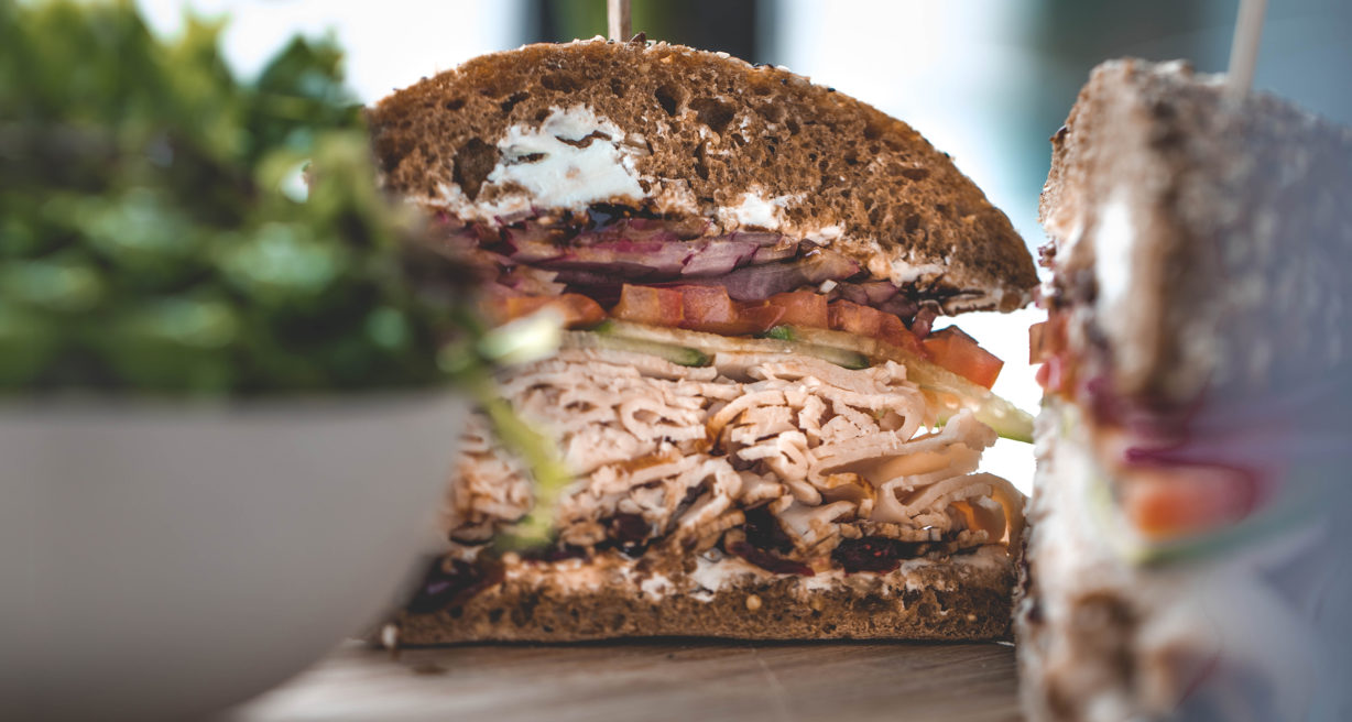 Turkey Sandwich Close up